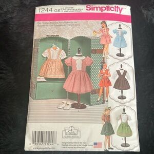 Simplicity 18 inch doll pattern